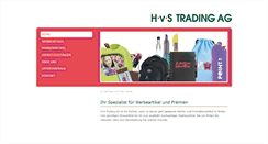 Desktop Screenshot of hvstrading.ch